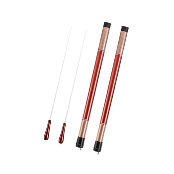 Музыкальная палочка с ручкой из розового дерева, 2 комплекта музыкальных дирижерских палочек с футляром для дирижерской палочки для хорового симфонического концерта