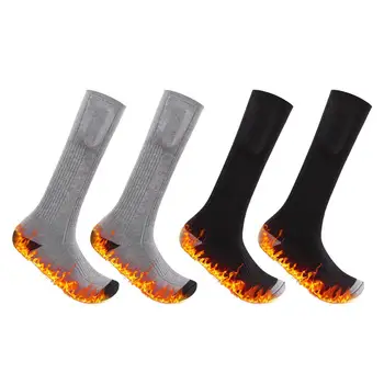 Зимние носки с электрическим подогревом 3,7 В 2200 мАч Перезаряжаемые Спортивные Теплые носки для ног Водонепроницаемые велосипедные носки Тепловой Носок