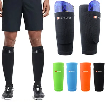 1 пара спортивных футбольных накладок для защиты голени, рукав для носка, Поддержка ног, футбольный компрессионный рукав для голени, Шингуард для взрослых, подростков, детей