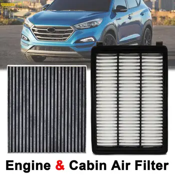 Пыльцевой Воздушный Фильтр Салона Двигателя Автомобиля 28113-D3300 97133-D1000 Для Hyundai Tucson TL Kia Sportage QL 2016 2017 2018 2019 2020 2021