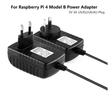 5V 3A Type-C USB AC / DC Адаптер быстрого зарядного устройства для телефона Шнур питания для Raspberry Pi 4 Model B Кабель-адаптер для штепсельной вилки 2