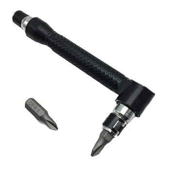 Черный Мини-гаечный ключ с храповиком 1/4 дюйма, Отвертка, Торцевой гаечный ключ, Стержни, Ручной инструмент с долотом
