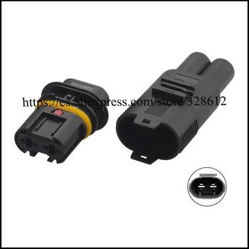 100SET DJ70210A-6.3-11/21 автомобильный провод женский мужской кабель Водонепроницаемый 2-контактный разъем автомобильная розетка включает клеммное уплотнение