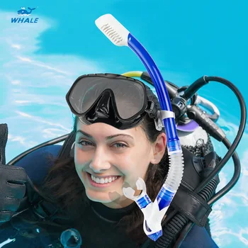 Профессиональная фирменная дыхательная трубка из сухого силикагеля для плавания и дайвинга, Высококачественное снаряжение для подводного плавания, дыхательная трубка для бассейна