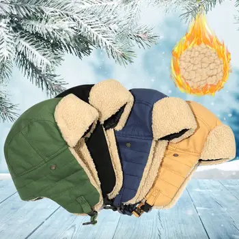 Модная русская ушанка для женщин, мужские зимние шапки-бомберы, Ветрозащитная теплая меховая шапка-ушанка, уличная лыжная шапка, снежные шапки