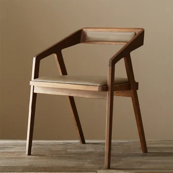 Мобильный Минималистичный Деревянный стул Nordic Lounge Дизайн офисного макияжа Стулья для столовой Кухонная мебель Mueblesa для взрослых 1