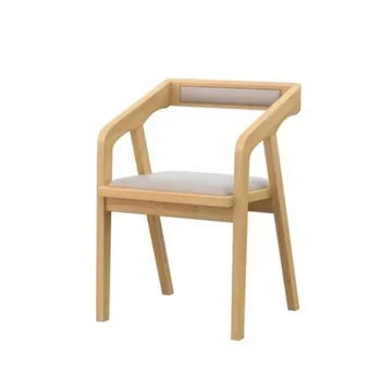 Мобильный Минималистичный Деревянный стул Nordic Lounge Дизайн офисного макияжа Стулья для столовой Кухонная мебель Mueblesa для взрослых 4