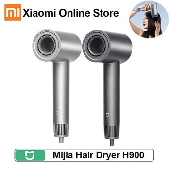 Xiaomi Mijia Ionic Hair Dryer H900 Negative Ion Smart Fast Hair Drying Machine С держателем диффузора Портативный фен для волос
