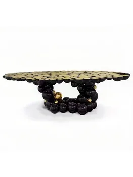 Легкий экстравагантный художественный столик из нержавеющей стали, модный новый стол особой формы высокого класса