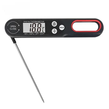 Цифровой пищевой термометр с подсветкой, складной кухонный термометр Termometro, зонд для барбекю, датчик температуры мяса, молока, масла, измерительный прибор 5