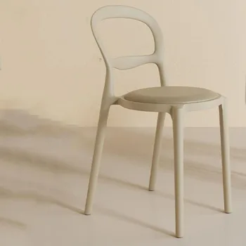 Роскошные обеденные стулья для кухни Пластиковые Эргономичные обеденные стулья с акцентом Эргономичная мебель для спальни Sedie Pranzo Moderne Nordic Furniture