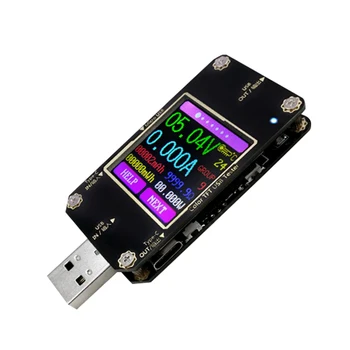 KKmoon Type C USB тестер с цветным экраном TFT LCD USB Вольтметр Амперметр Тестер тока напряжения Цифровой мультиметр