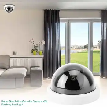 4шт Купольная имитационная камера CCTV-манекен, поддельная камера безопасности со светодиодной подсветкой