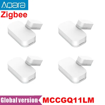 Глобальная версия Aqara Door Window Sensor Беспроводное подключение Zigbee Smart Mini door sensor Работает С приложением Mi Home Для Android IOS