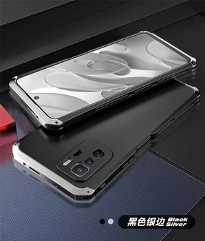 Алюминиевый Металлический бронированный противоударный чехол для Xiaomi Poco X3 GT 6,6 дюймов Redmi Note 10 Pro, китайская версия, жесткая пластиковая задняя крышка