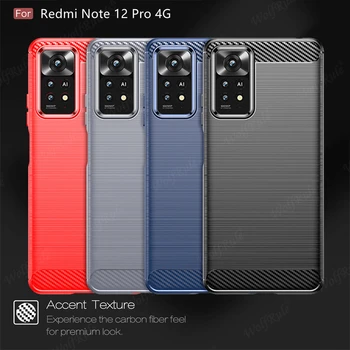 Для чехла Xiaomi Redmi Note 12 Pro 4G Чехол Для Redmi Note 12 Pro 4G Capas Противоударный Мягкий чехол из ТПУ Redmi Note 12 Pro 4G Fundas