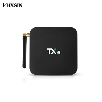 VHXSIN 50 шт./ЛОТ TX6 Android 9,0 TV BOX 4G 32G H6 allwinner Четырехъядерный 2,4 G 5G Двойной Wifi BT 4,1 4K HD