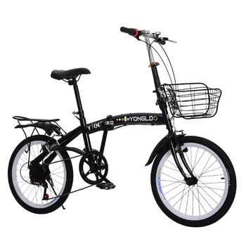 Новый складной велосипед с регулируемой скоростью вращения, 20-дюймовая рама из высокоуглеродистой стали, маленький педальный велосипед 1