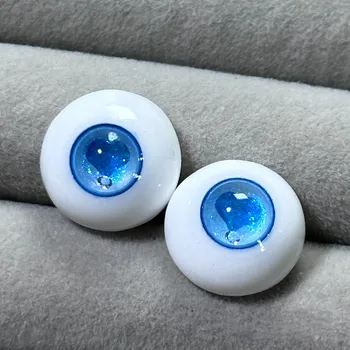 “Love Blue” 14 мм BJD Гипсовые безопасные глаза Имитация стекла Прозрачные игрушки Аксессуары для глазных яблок