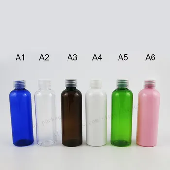 30 X 100 мл Прозрачная синяя Янтарная Зеленая Розовая Пластиковая бутылка для крема для домашних животных 100cc Круглая бутылка для ухода за кожей домашних животных 2