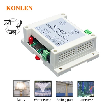KONLEN Smart GSM релейный контроллер Датчик температуры SMS-вызов Пульт дистанционного управления домашней автоматикой Выключатель питания Открывалка для ворот Водяной насос