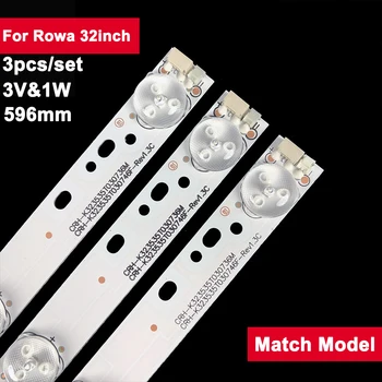 3 шт./компл. 596 мм светодиодная лента подсветки для Rowa 32 дюйма CRH-K323535T030746F-REV 32S230 32S560 LED32C370 LED32538 LED32538F LED32538M