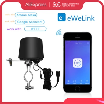 eWeLink Smart WiFi Водогазовый клапан WiFi Контроллер Приложение Дистанционное голосовое управление Работа с Alexa Google Assistant Автоматизация дома своими руками