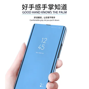 2023 coque p smart z case smart sleep mirror откидная крышка для huawei p smart pro 2019 чехол-книжка на hauwei p smart plus 2018