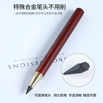 Вечный карандаш из сандалового дерева, студенты пишут без заточки, рисунок карандашом нелегко сломать, бесконечный карандаш Может печатать логотип