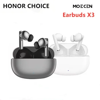 Оригинальный наушник HONOR CHOICE Earbud X3 TWS С двойным микрофоном С шумоподавлением 36 Джемов Baterai Bluetooth 5.2 С низкой задержкой игры