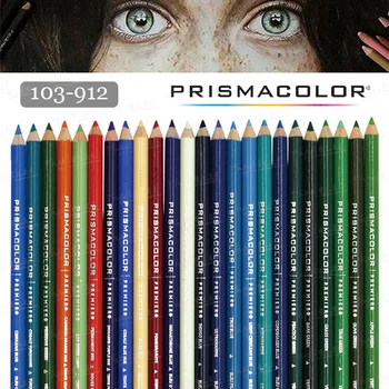 1ШТ Американский Prismacolor PC103-912 Маслянистый цветной карандаш, художественные принадлежности для рисования эскизов, раскраски для взрослых, Маркер для рисования