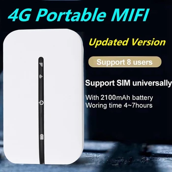 4G Маршрутизатор MiFi WiFi, модем Wi-Fi 150 Мбит/с, автомобильная мобильная точка доступа Wi-Fi, беспроводная точка доступа MiFi со слотом для sim-карты