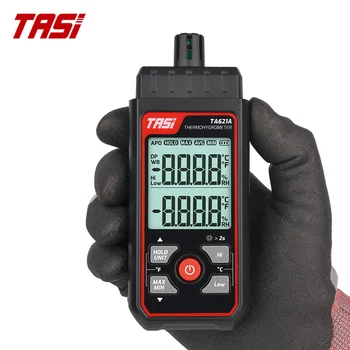 Цифровой измеритель температуры и влажности TASI TA621A Гигрометр с мини ручкой, термометр для высокоточных измерений, Гигротермограф