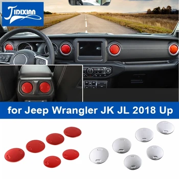Аксессуары для украшения вентиляционного отверстия автомобильного кондиционера JIDIXIAN для Jeep Wrangler JL 2018 Up для Gladiator JT 2018 Up
