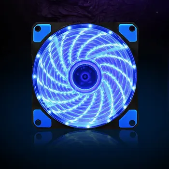 Новый 12-см Двойной Вентилятор Aurora с Двойной Диафрагмой RGB Case Fan Pc Case Fan Glare Coolercase Verstelbare Computer Koelventilator