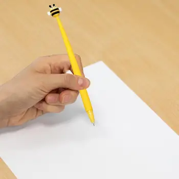 2шт Практичная Гелевая ручка для письма, удобная в захвате, Яркая Цветная школьная гелевая ручка Honeybee, Канцелярские принадлежности 0