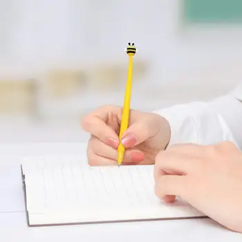 2шт Практичная Гелевая ручка для письма, удобная в захвате, Яркая Цветная школьная гелевая ручка Honeybee, Канцелярские принадлежности 5
