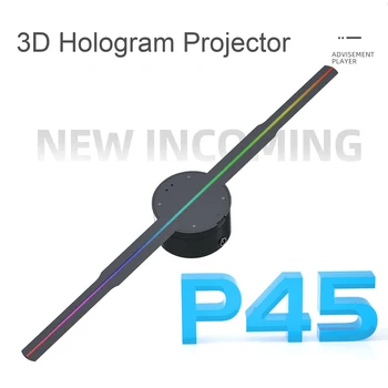 3D Голограмма Проектор Рекламный Дисплей Вентилятор Настенный Плеер 3D Невооруженным Глазом HD LED Фото Видео Вентилятор с 266шт Светодиодных Световых Шариков 1