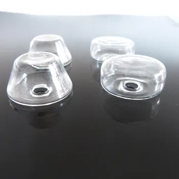 10 шт./лот 25x13 мм форма шляпы и 25x10 мм форма цилиндра прозрачная стеклянная бутылка желающий флакон для поделок кольцо база выводы