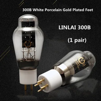 (2 шт.) Клапан LINLAI 300B / черная резина с никелевым покрытием / ножки из белого фарфора с позолотой / оригинальное тестовое сопряжение 0