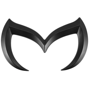 Черный Злой M Логотип Эмблема Значок Наклейка для Mazda Все Модели Кузова Автомобиля Задний Багажник Наклейка Наклейка Заводская Табличка Декор Аксессуары
