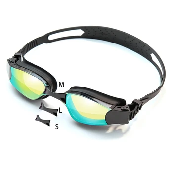 Плавательные очки с регулируемой защитой от ультрафиолета, водонепроницаемые силиконовые очки Eyewear