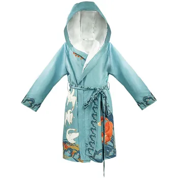 Nu-June быстросохнущий халат унисекс, теплая пижама, пляжный халат для плавания, дайвинга, путешествия, плащ с капюшоном 4