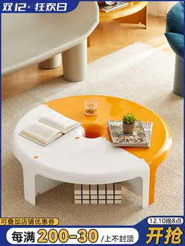 Хит продаж, простой современный круглый чайный столик, маленькая семейная спальня, соединяющий маленький столик, скандинавский диван, домашний креативный крайний столик