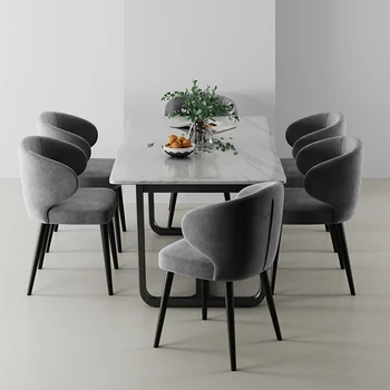 Дизайнерские офисные стулья Гостиная скандинавские эргономичные стулья Столовая Домашняя кухня Барная мебель для балкона MZYXP 5