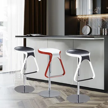 Модный персонализированный барный стул в европейском стиле, простой и современный подъемный вращающийся барный стул в скандинавском стиле 2