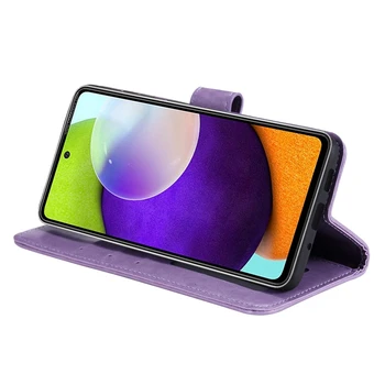 Чехол-бумажник из искусственной кожи с тиснением и цветочным рисунком для Samsung Galaxy A13 A23 A33 A53 A73 A12 A32 A52 A10 A50 A30 A11 A31 A51 A71, Откидная крышка 3