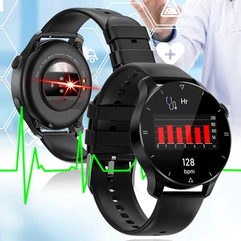 Воздушный насос + подушка безопасности Тип True Артериальное давление Смарт-часы Уровень кислорода в крови Температура тела Высококачественные спортивные мужские смарт-часы для Android 5