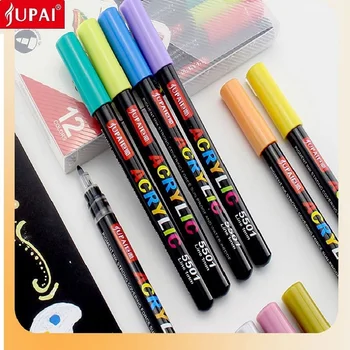 1 шт. Акриловая ручка JuPai, ручная краска, маркер 24 цвета, Водонепроницаемые ротуладоры для граффити по Металлу, керамике, дереву, камню, стеклу, холсту, шине 1