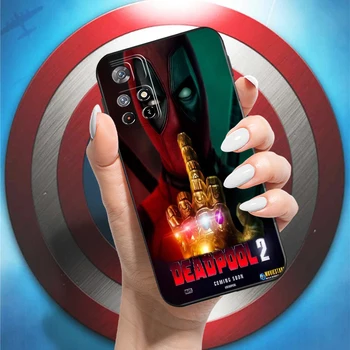 Marvel Deadpool Для Xiaomi Redmi Note 11 11T Pro 5G Чехол Для Телефона Противоударный Черный Чехол S Мягкая Задняя Крышка Из Жидкого Кремния 5